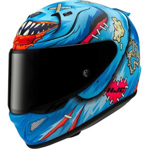 Integrální helma na motorku HJC RPHA 12 Mister Peeks modrá