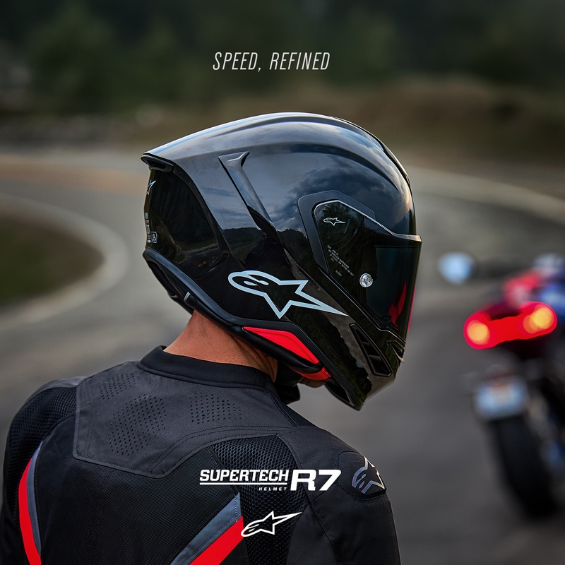 Integrální helma na motorku Alpinestars S-R7 Solid černá