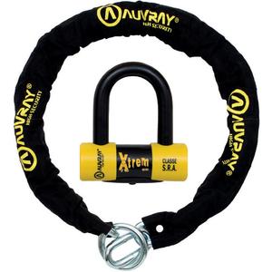 AUVRAY X-Lock 120 cm láncos féktárcsazár fekete-sárga