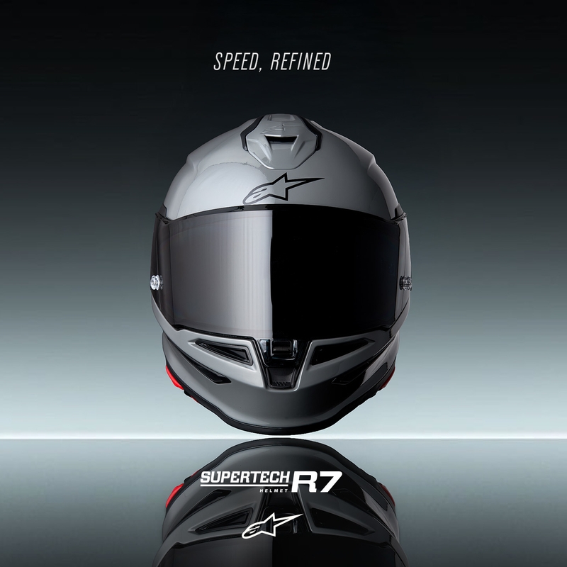 Integrální helma na motorku Alpinestars S-R7 Solid šedá