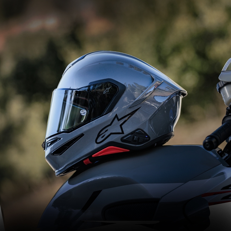 Integrální helma na motorku Alpinestars S-R7 Solid šedá