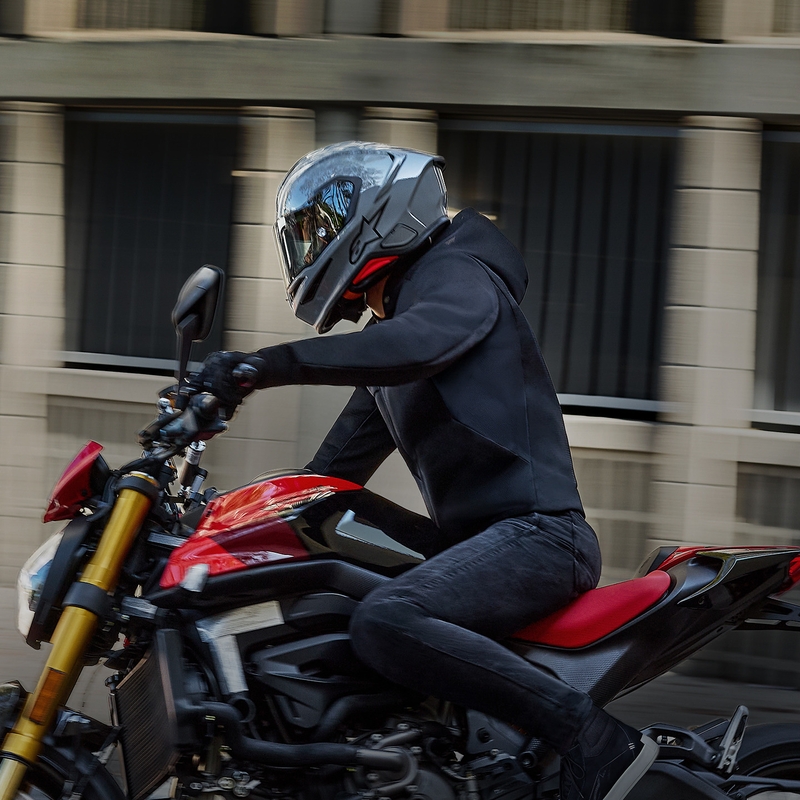 Integrální helma na motorku Alpinestars S-R7 Solid šedá