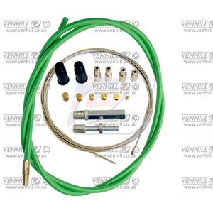 Gázkábel univerzális készlet Venhill U01-4-100-GR 6mm OUTER (1.35m) zöld