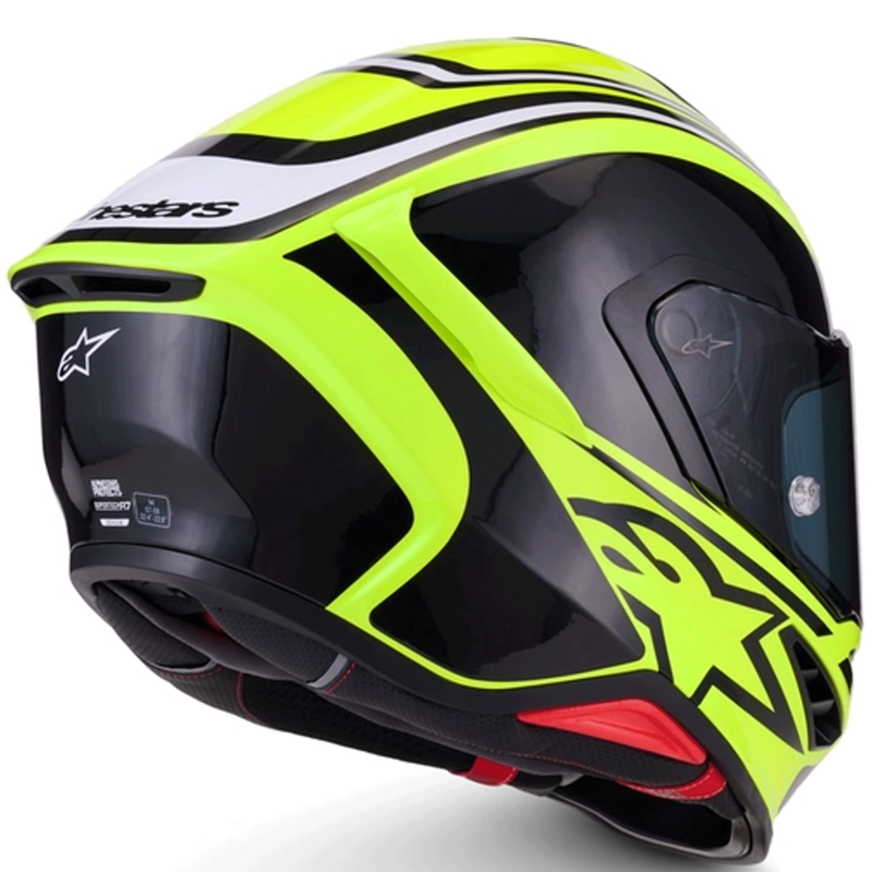 Integrální helma na motorku Alpinestars S-R7 Zeal fluo žluto-černo-bílá