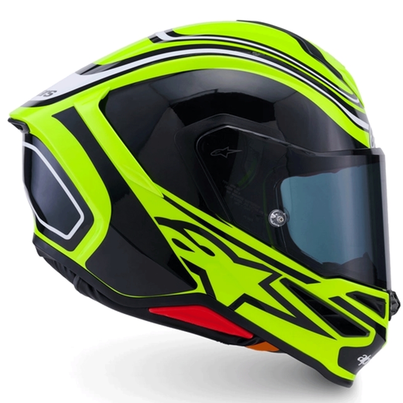 Integrální helma na motorku Alpinestars S-R7 Zeal fluo žluto-černo-bílá
