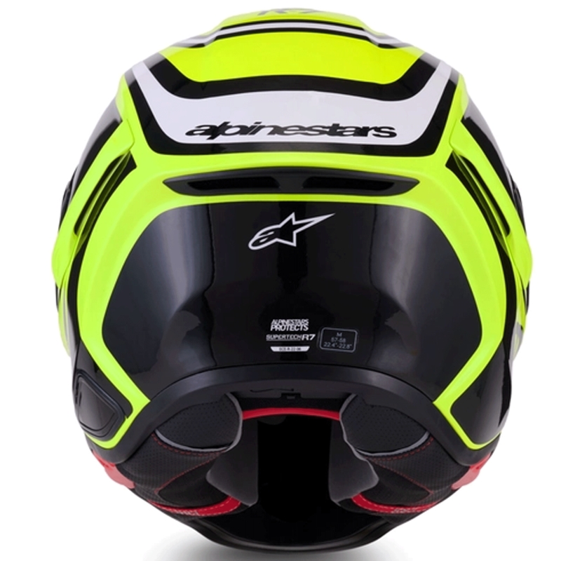 Integrální helma na motorku Alpinestars S-R7 Zeal fluo žluto-černo-bílá