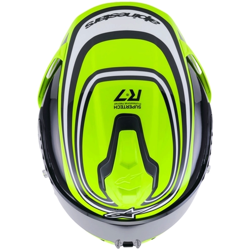 Integrální helma na motorku Alpinestars S-R7 Zeal fluo žluto-černo-bílá