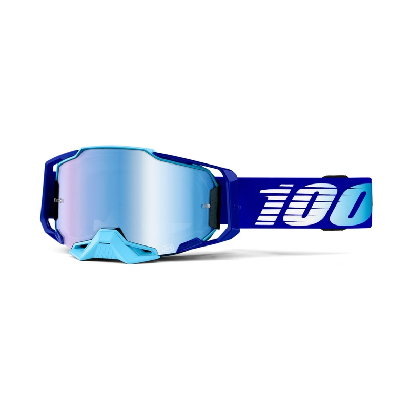 Motocross szemüveg 100% ARMEGA Királykék (kék plexi)