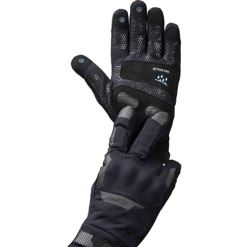 Rukavice na motorku Knox Action PRO Waterproof černé