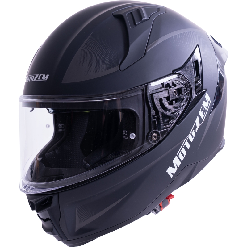 Integrální helma na motorku MotoZem Guardian matná černá - vzorek