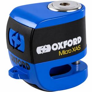 Zámek kotoučové brzdy Oxford Micro XA5 - limitovaná edice modrý