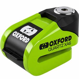 Zámek kotoučové brzdy Oxford Quartz Alarm XA6 - limitovaná edice zelený