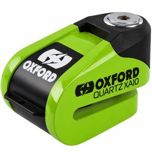 Zámek kotoučové brzdy Oxford Quartz Alarm XA10 - limitovaná edice zelený