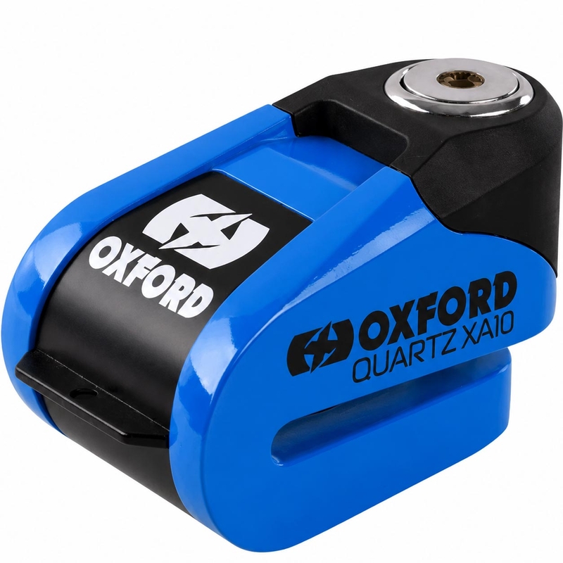 Zámek kotoučové brzdy Oxford Quartz Alarm XA10 - limitovaná edice modrý