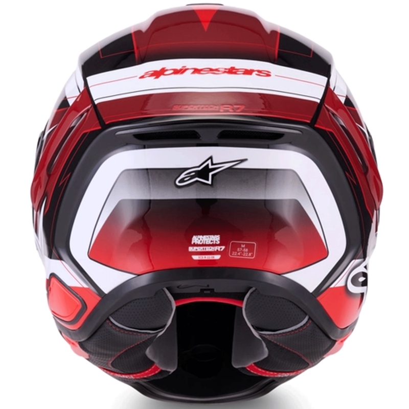 Integrální helma na motorku Alpinestars S-R7 Kinetis černo-červeno-bílá