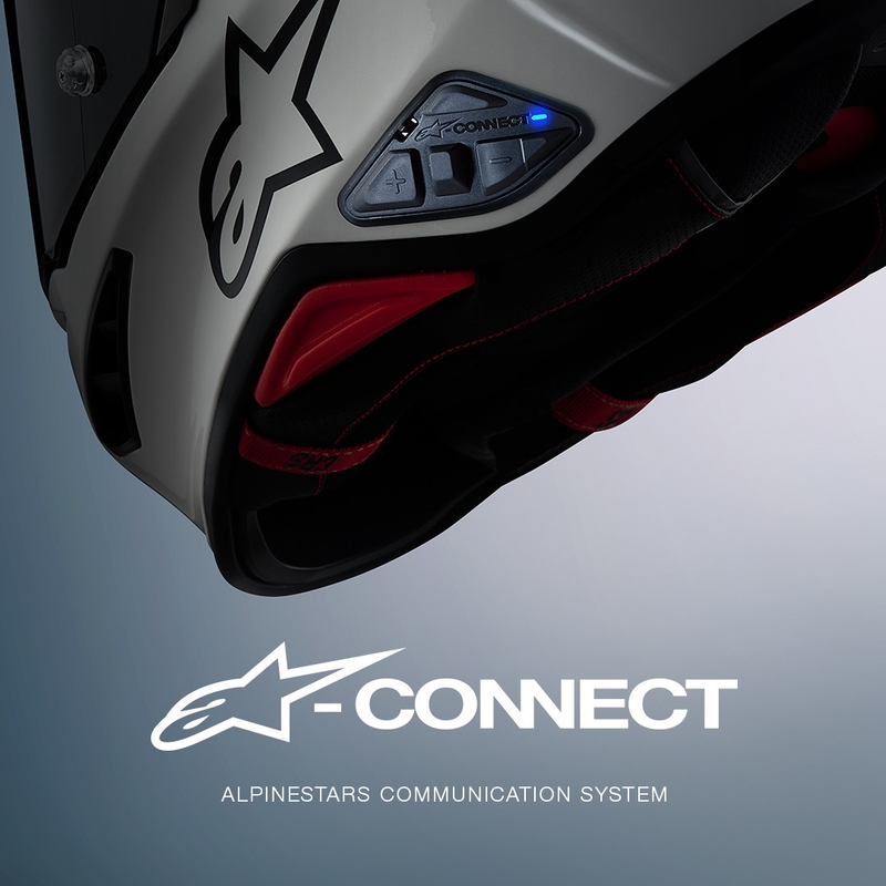 Bluetooth interkom na motorku Alpinestars A-CONNECT system černý