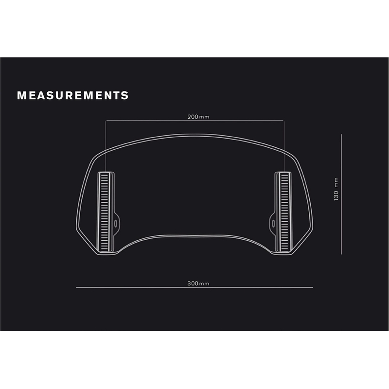 Multiadjustable visor PUIG 2.0 clip-on áttetsző