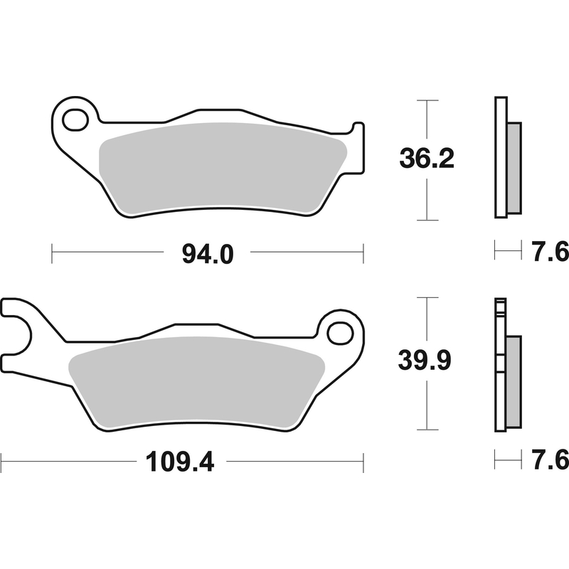 Fékbetét BREMBO CC SCOOTER