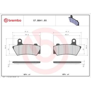 Fékbetét BREMBO 07BB4180