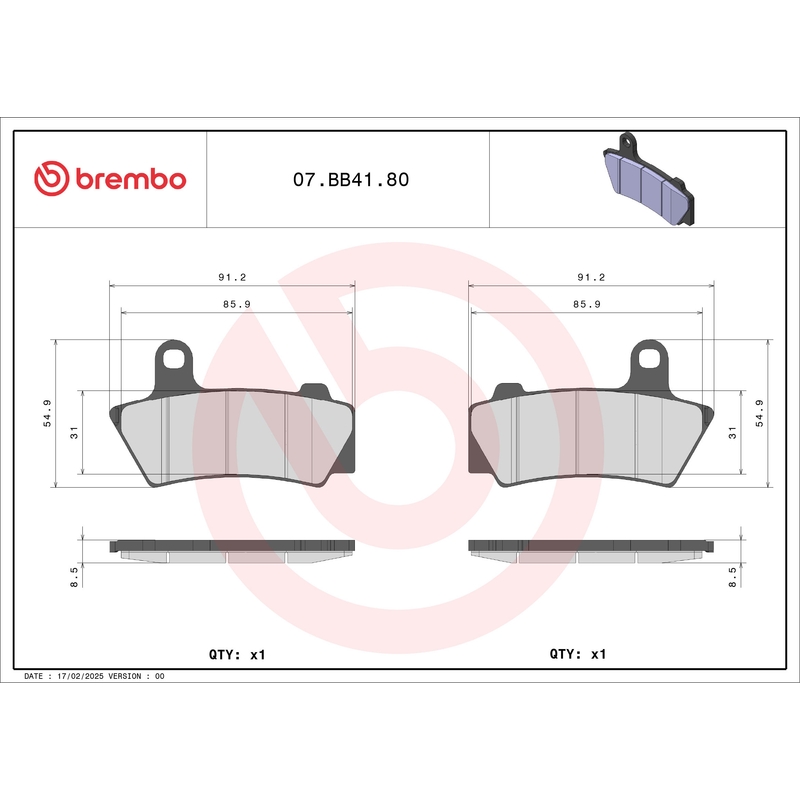 Fékbetét BREMBO