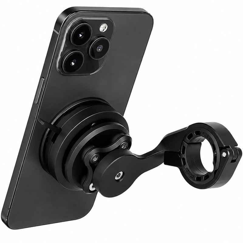 Držák telefonu na řídítka motocyklu se zakřivením GRxplore MT10 černý