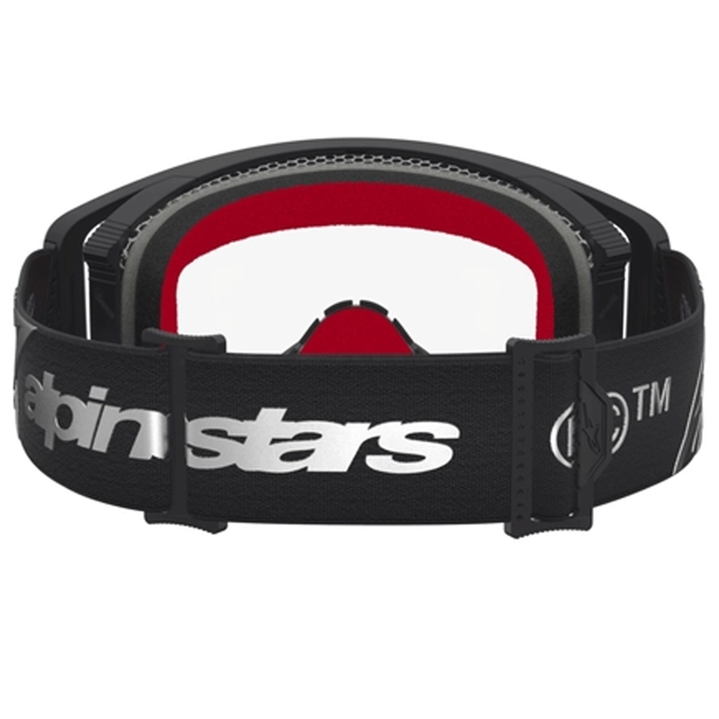 Motokrosové brýle Alpinestars Supertech Dura Air Fluid černo-stříbrné s čirým plexi