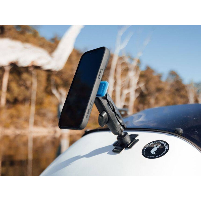 Hlava držáku telefonu Quad Lock® 360 s uvolňovací páčkou modro-černá