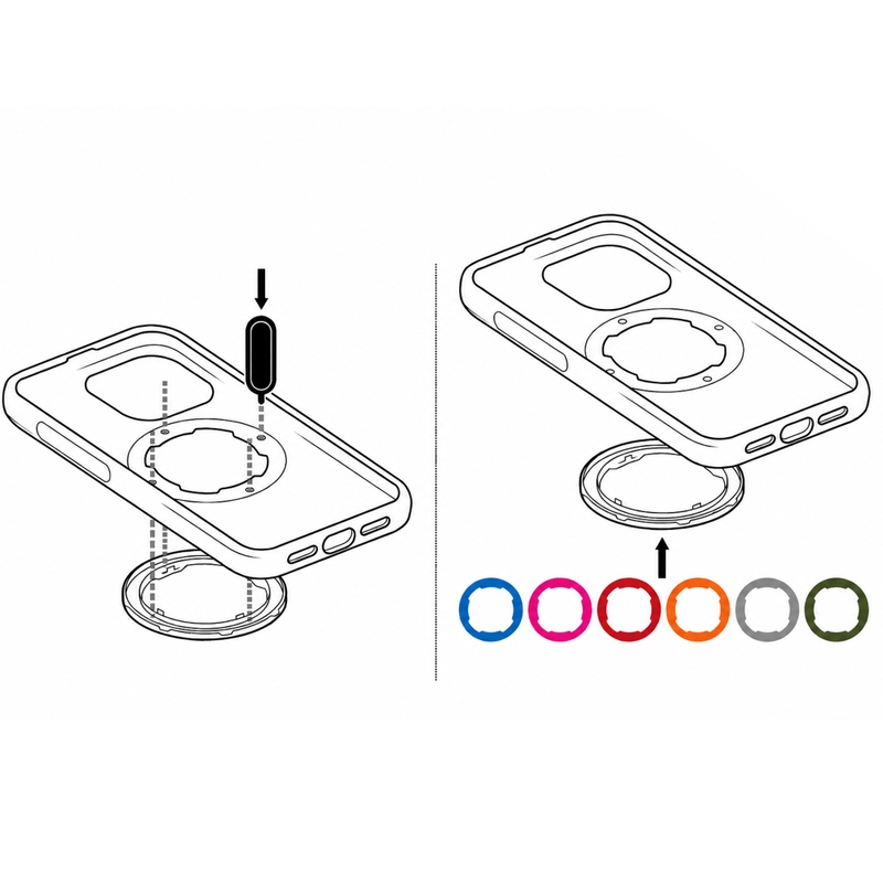 Kroužek Quad Lock® MAG 2 šedý