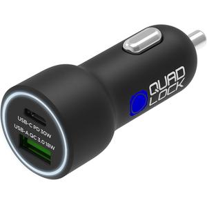 Nabíječka do auta Quad Lock® 48W USB-C PD + USB-A QC3.0 černá