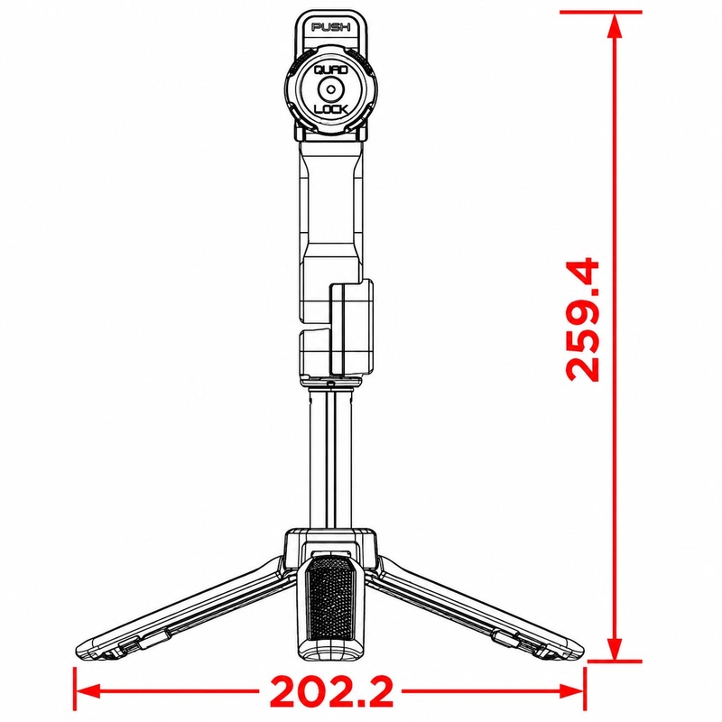 Stativ Quad Lock® černý