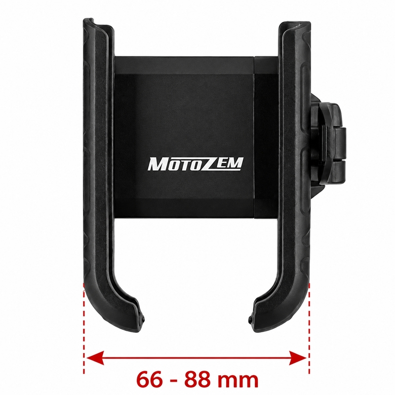 MotoZem ISO telefontartó fekete