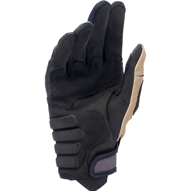 Alpinestars Techdura motocross kesztyű fekete-barna-fluo piros
