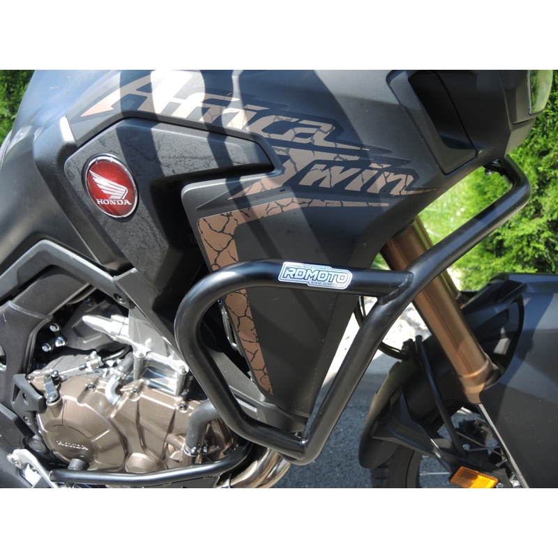 Engine guards RDMOTO matt black upper + lower részére HONDA CRF 1000 L Africa Twin 2016-2019