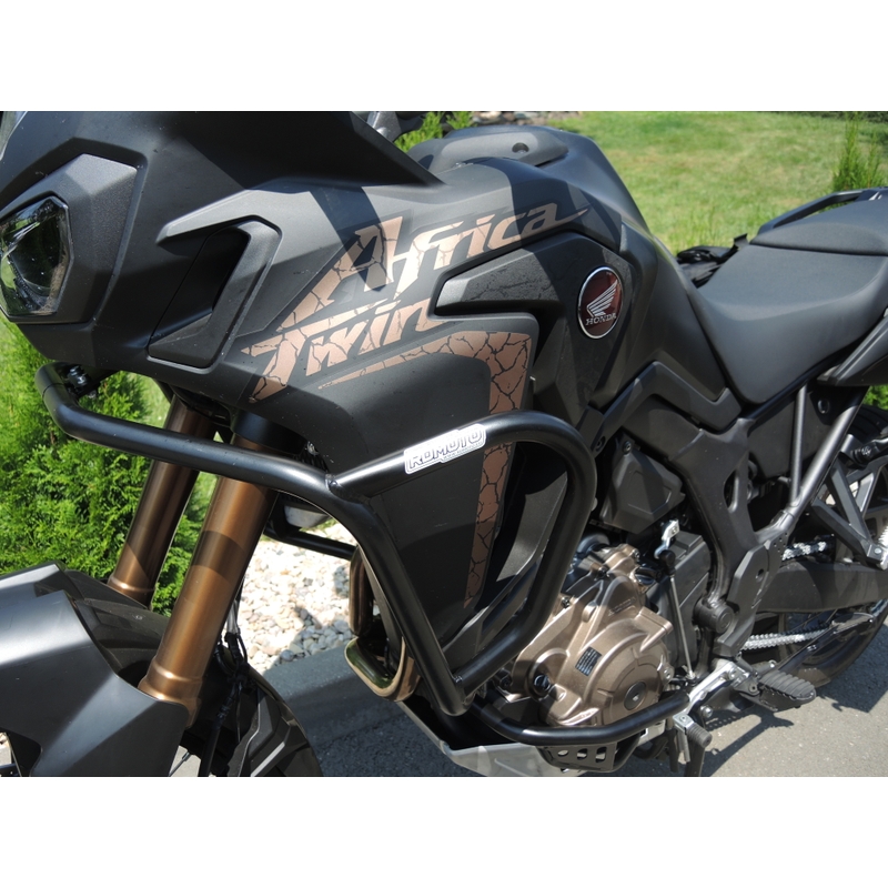 Engine guards RDMOTO matt black upper + lower részére HONDA CRF 1000 L Africa Twin 2016-2019