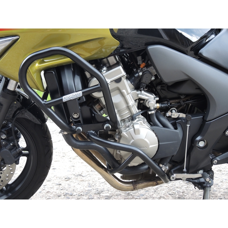 Engine guards RDMOTO matt black upper + lower részére HONDA CBF 600 / S 2008-2012