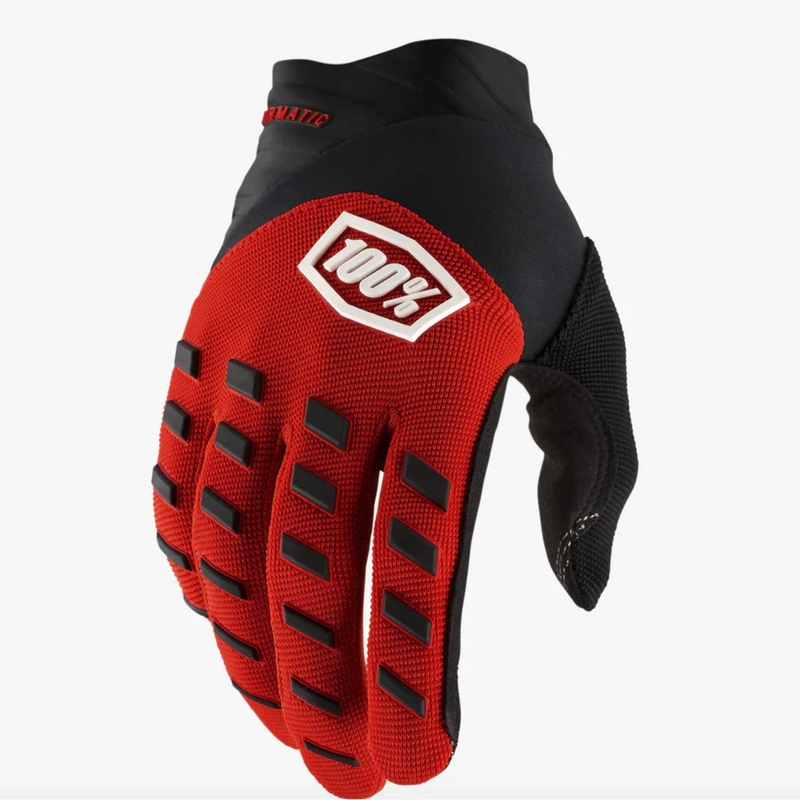 Dětské motokrosové rukavice 100% Airmatic červeno-černé
