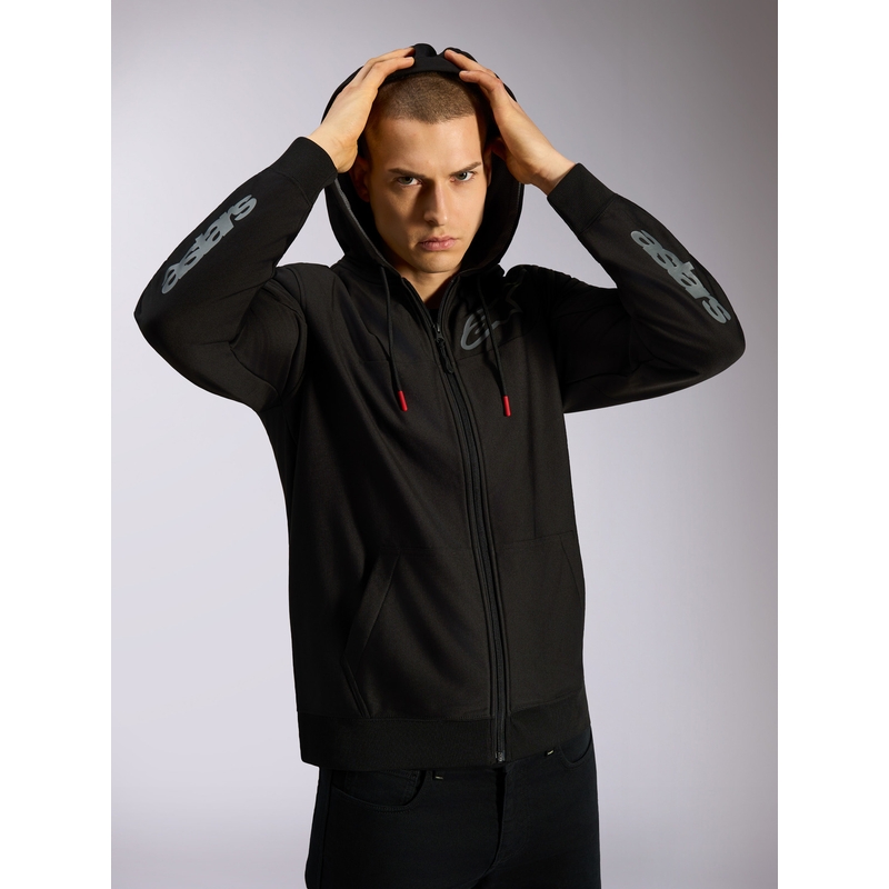 Mikina Alpinestars Sessions 3 Hoodie černo-šedá