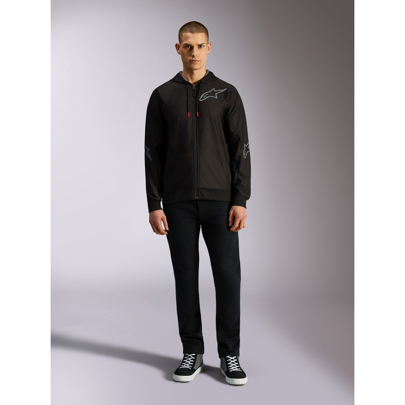 Mikina Alpinestars Sessions 3 Hoodie černo-šedá