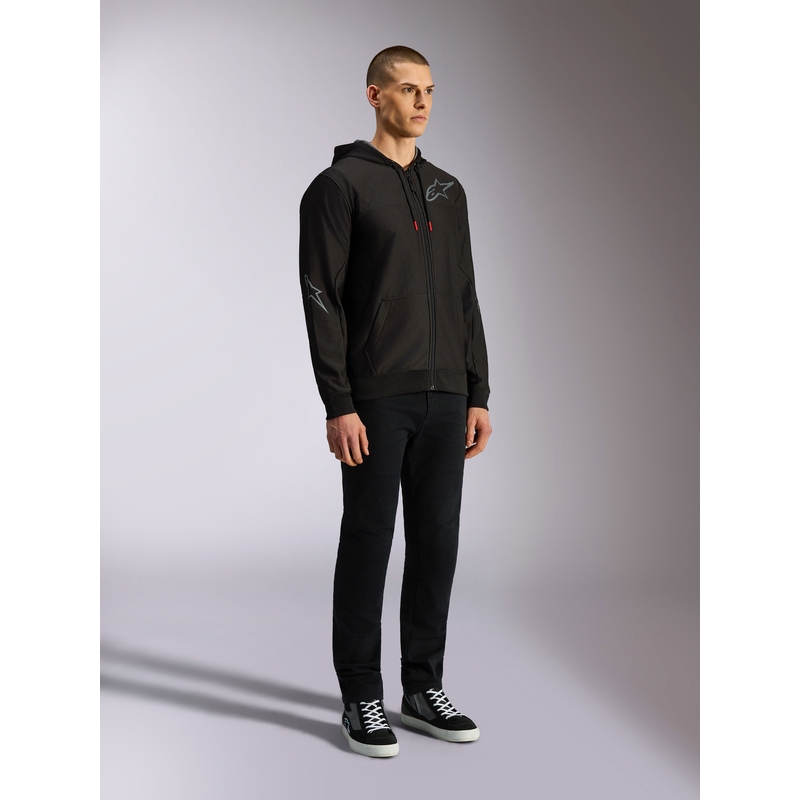 Mikina Alpinestars Sessions 3 Hoodie černo-šedá