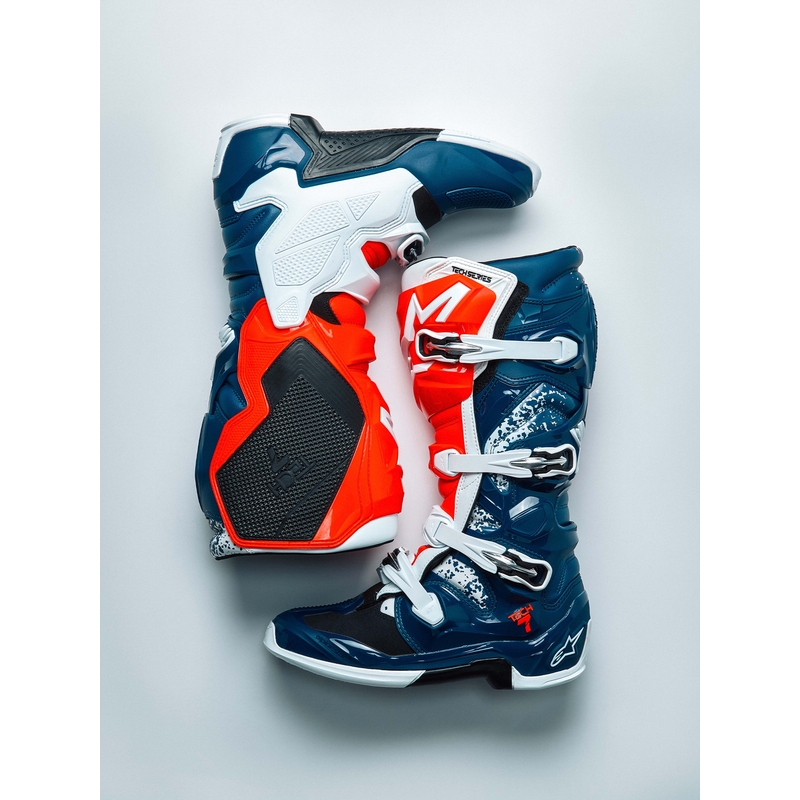 Motokrosové boty Alpinestars TECH 7 UNITY červeno-bílo-modré