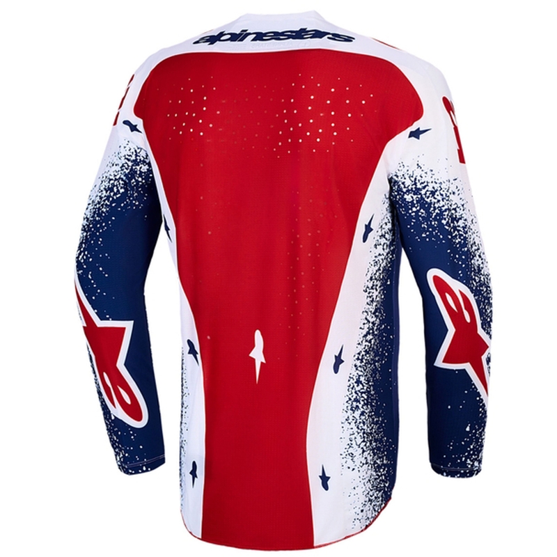 Motokrosový dres Alpinestars Techstar limitovaná edice Unity červeno-bílo-modrý