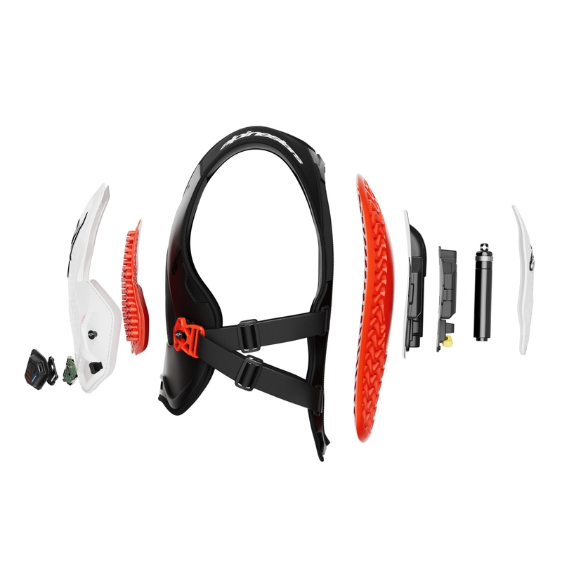 Airbagová vesta Alpinestars TECH-AIR®MX Plasma system bílo-černo-červená