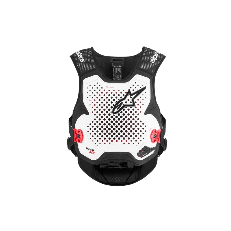 Airbagová vesta Alpinestars TECH-AIR®MX Plasma system bílo-černo-červená