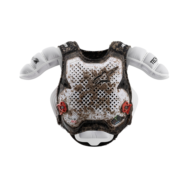 Airbagová vesta Alpinestars TECH-AIR®MX Plasma system bílo-černo-červená
