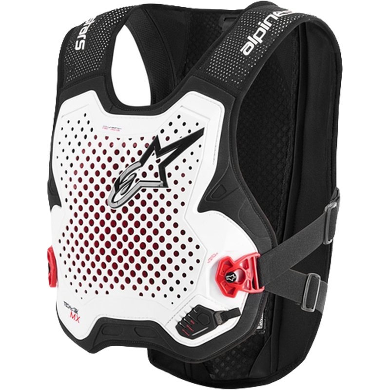 Airbagová vesta Alpinestars TECH-AIR®MX Plasma system bílo-černo-červená