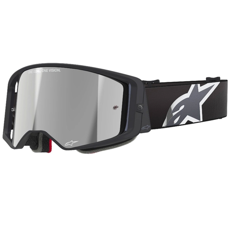 Alpinestars Supertech Corp motocross szemüveg fekete-szürke, ezüst plexivel