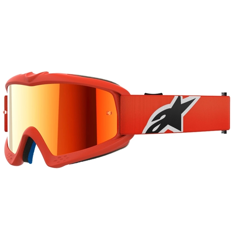 Alpinestars Vision Youth Corp gyerek motocross szemüveg narancssárga, tükörpiros plexivel