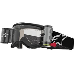 Alpinestars Vision 5 Corp ROLL-OFF Wide Vision motokrossz szemüveg fekete, átlátszó plexivel