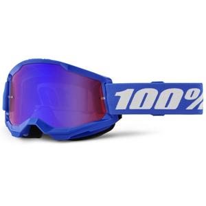 100% STRATA 2 New motokrossz szemüveg kék (piros-kék plexi)