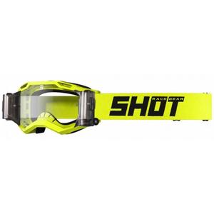 Motocross szemüveg shot assault 2.0 szilárd roll-off fluo sárga